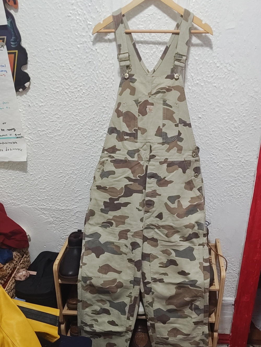 TNA Women's Camouflage Utility Overalls in Green & Brown